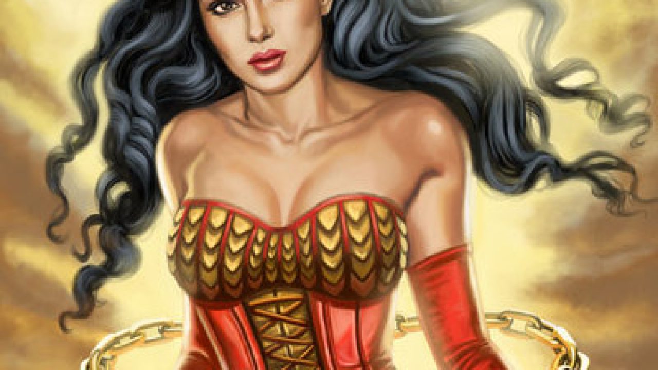 Steampunk Wonder Woman Art Print