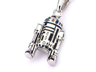 Sterling Star Wars R2-D2 Pendant