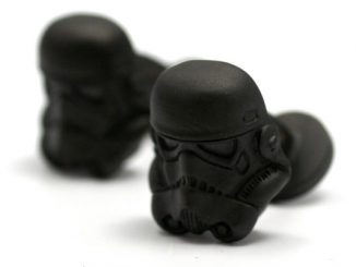 Stormtrooper Matte Black 3D Helmet Cufflinks