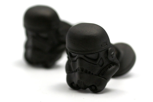 Stormtrooper Matte Black 3D Helmet Cufflinks 