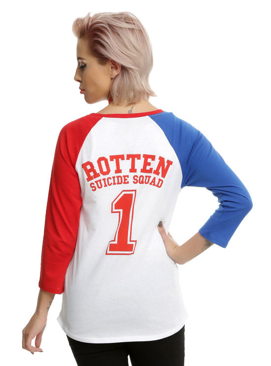 Suicide Squad Harley Quinn Bad Girl Raglan T-Shirt 1