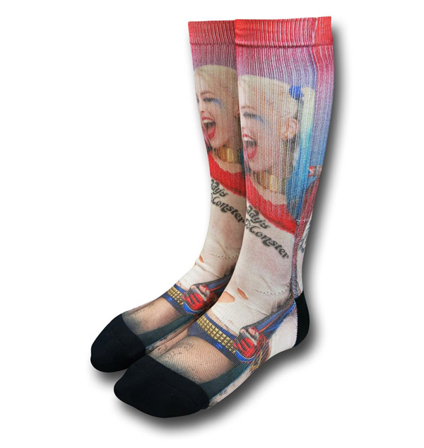 Suicide Squad Harley Quinn Sublimated Socks