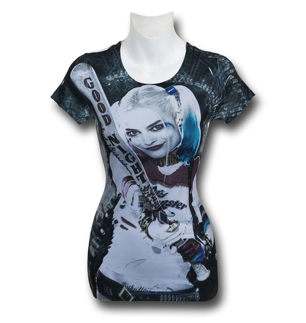 Suicide Squad Harley Quinn Sublimated Womens T-Shirt