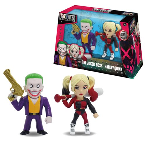 Suicide Squad Joker and Harley Quinn 4-Inch Metals Die-Cast Figure 2-Pack