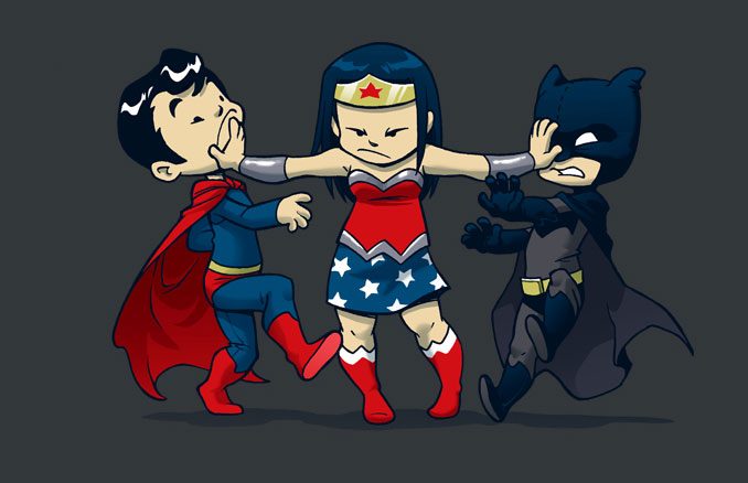 Super Childish Batman V Superman T-Shirt
