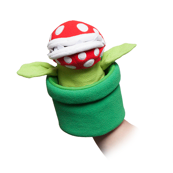 Super Mario Piranha Plant Hand Puppet
