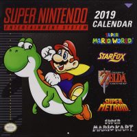 Super Nintendo Retro Art 2019 Calendar