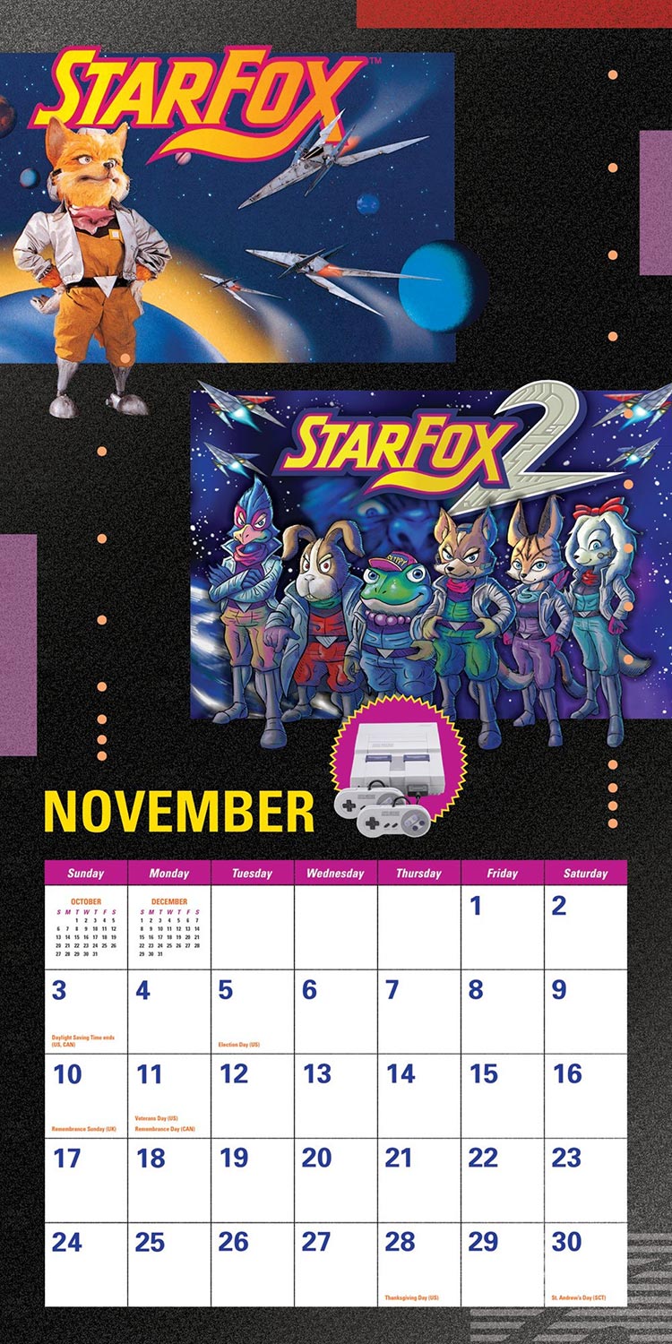 Super Nintendo Retro Art 2019 Wall Calendar PDF
