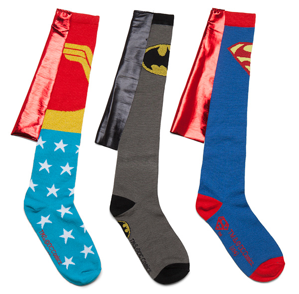 Kids Super Hero Socks with Cape 