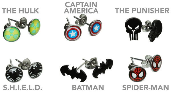 Superhero Earrings