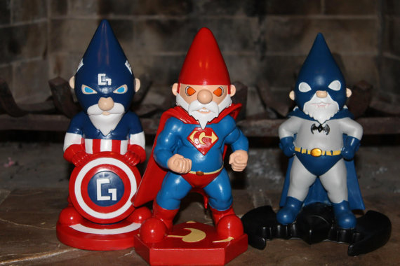 Superhero Garden Gnomes