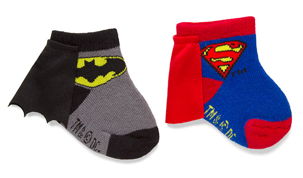 Superhero Infant Caped Socks 2-Pack