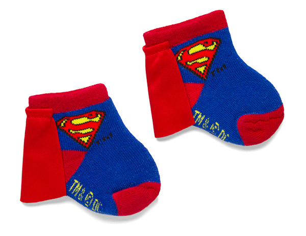 Superhero Infant Caped Socks 2-Pack