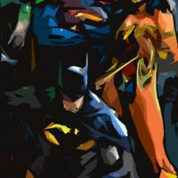 Superhero Polygon Art - Justice League