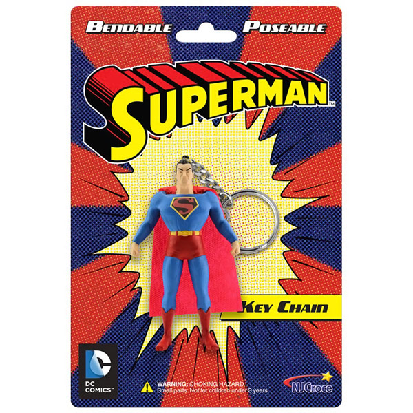 Superman Bendable Figure Key Chain