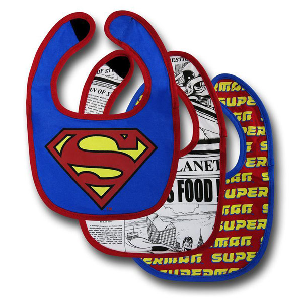 Superman Bib 3 Pack