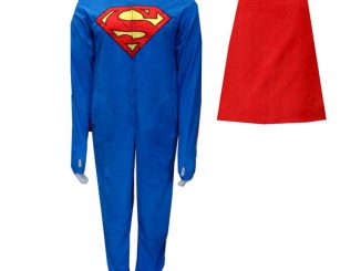 Superman Fleece Footie Pajama with Cape