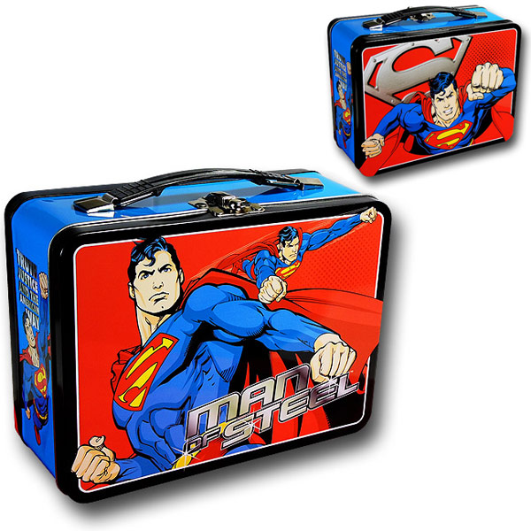 Superman Flying Tin Tote