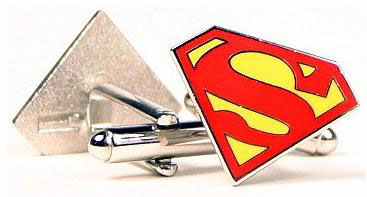 Superman S-Shield Full Color Cuff Links