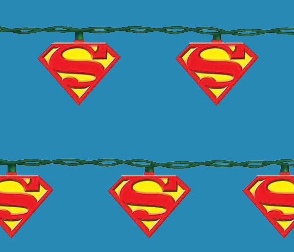 Superman Symbol String Lights