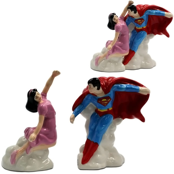 Superman and Lois Lane Salt Pepper Shakers