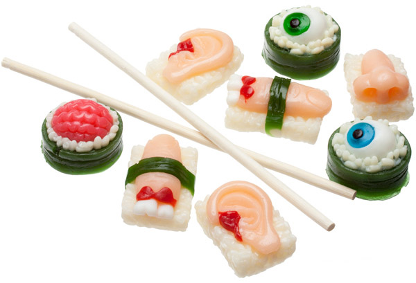 Sushi Body Parts Gummy Candy