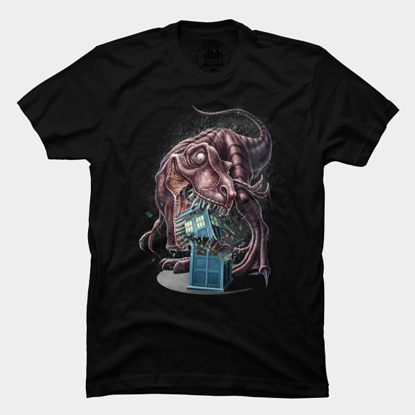 T-Rex Vs The TARDIS T-Shirt