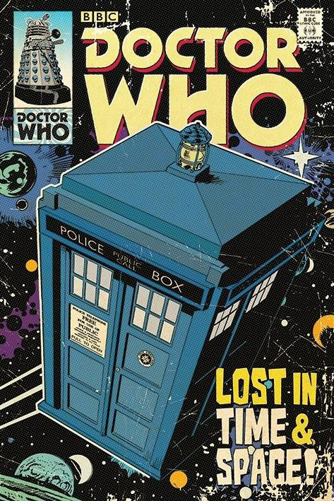 TARDIS Comic Book Cover Poster