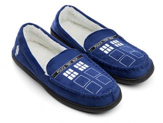 TARDIS Moccasin Slippers