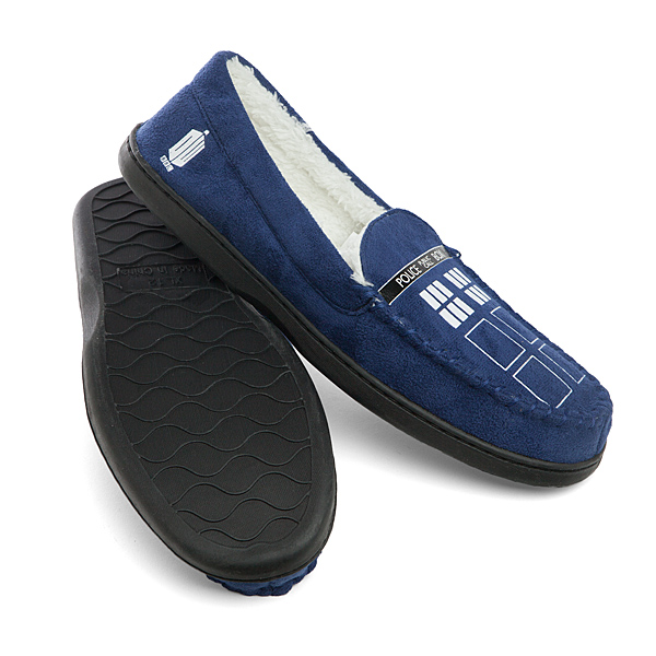 Doctor Who TARDIS Moccasin Slippers