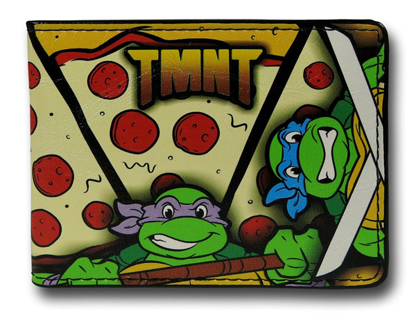 TMNT Pizza Pattern BiFold Wallet