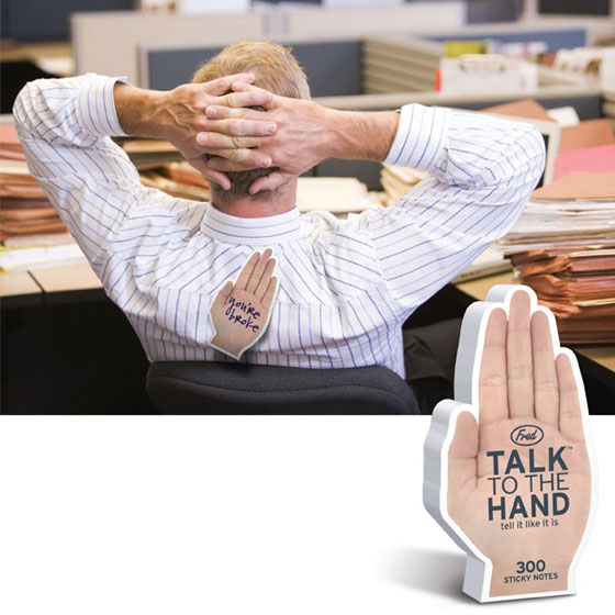 Talk To The Hand Sticky Notes