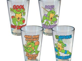 Teenage Mutant Ninja Turtles Phrases Pint Glass 4-Pack