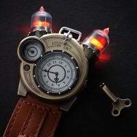 Steampunk-Styled Tesla Analog Watch