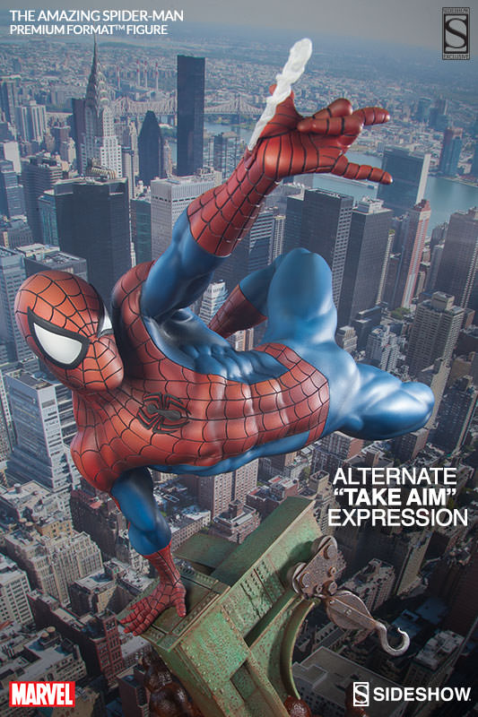 The Amazing Spider-Man Premium Format Figure alternate take aim expresion