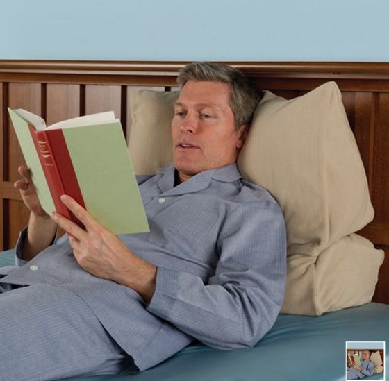 The Bedtime Reader's Configurable Pillow