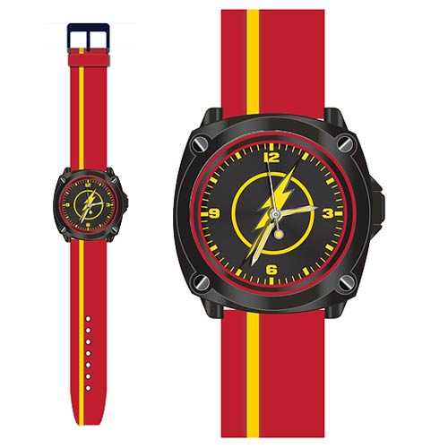 The Flash Red and Yellow Stripe Watch