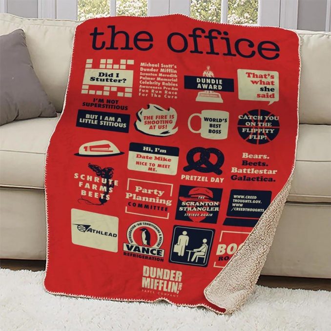 The Office Mash-Up Sherpa Blanket