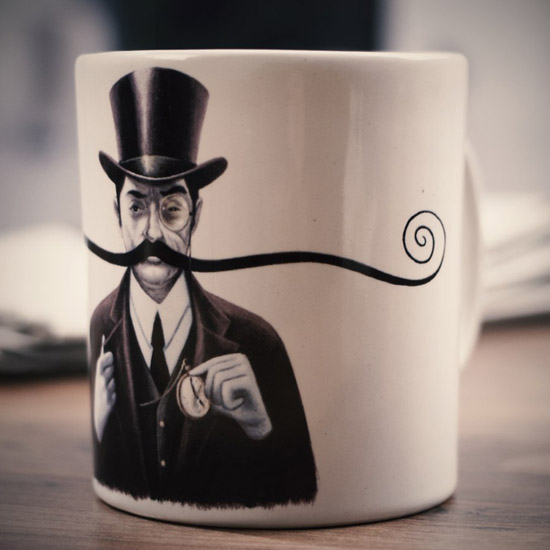 The Original Moustache Guard Mug