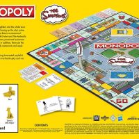 The Simpsons Edition Monopoly Box Back