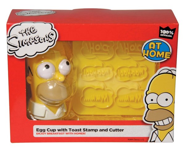 The Simpsons Egg Cup With Toast Stamp And Cutter1