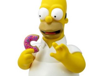 The Simpsons Homer Simpson with Donut Bust Bank