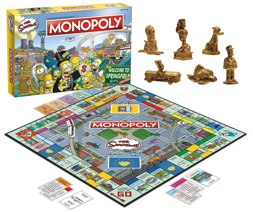 The Simpsons Monopoly Board Game-COMPLETE & Coffret #147