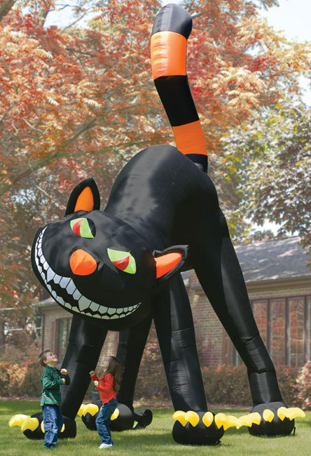 The Two Story Inflatable Black Cat
