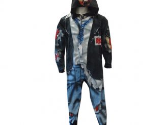 The Walking Dead Gruesome Zombie Unisex Footed Pajamas