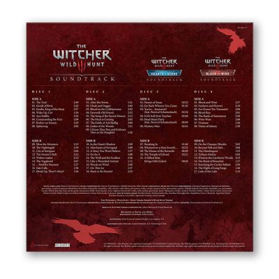 The Witcher 3 Original Game Soundtrack Deluxe 4LP Set - Exclusive