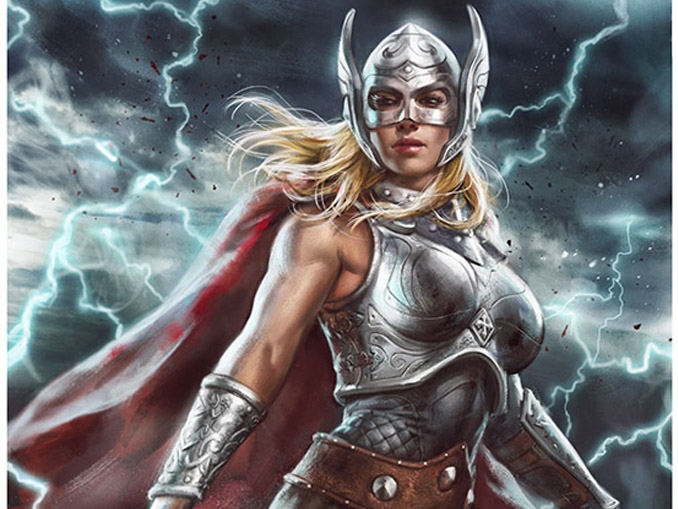 Thor: Jane Foster Premium Art Print