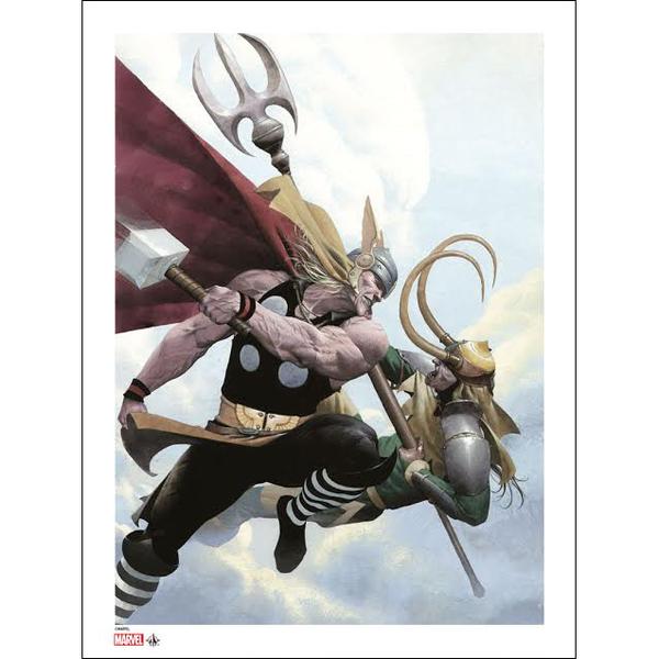 Thor versus Loki Art Print