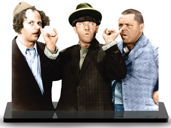 Three Stooges By the Nose Photo Cutout