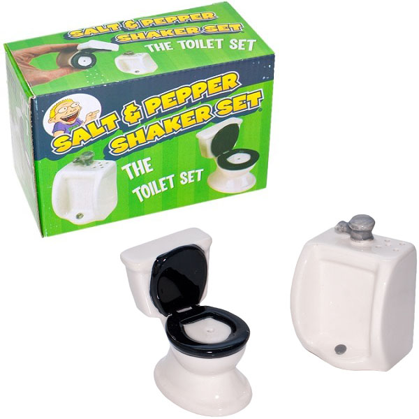 Toilet Bowl Salt & Pepper Shakers 